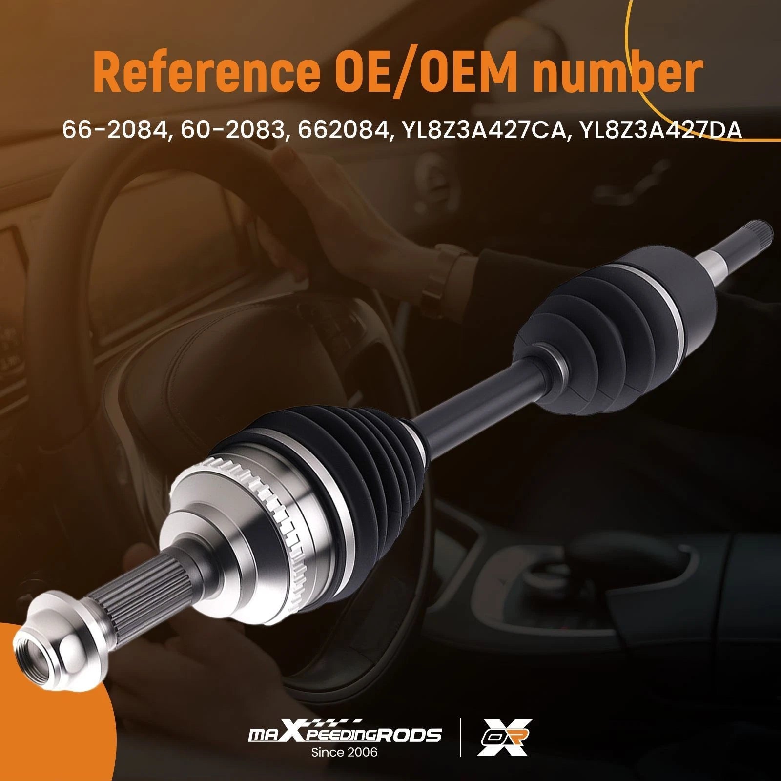 Front Left CV Axle Shafts for Ford Escape Mercury Mariner Mazda Tribute (2001–2006)