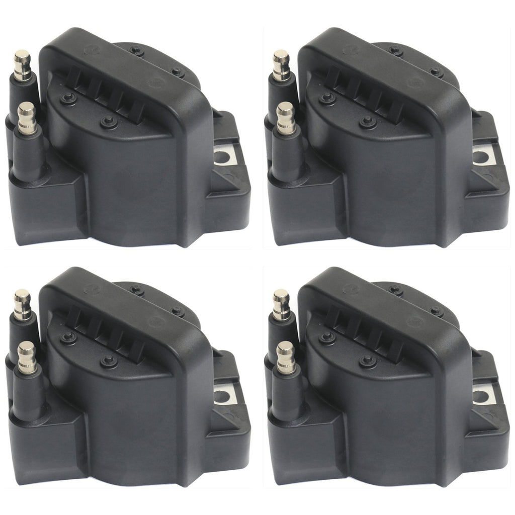 Set of 4 Ignition Coils for Oldsmobile Chevy Cutlass Ninety-Eight DeVille LeSabre