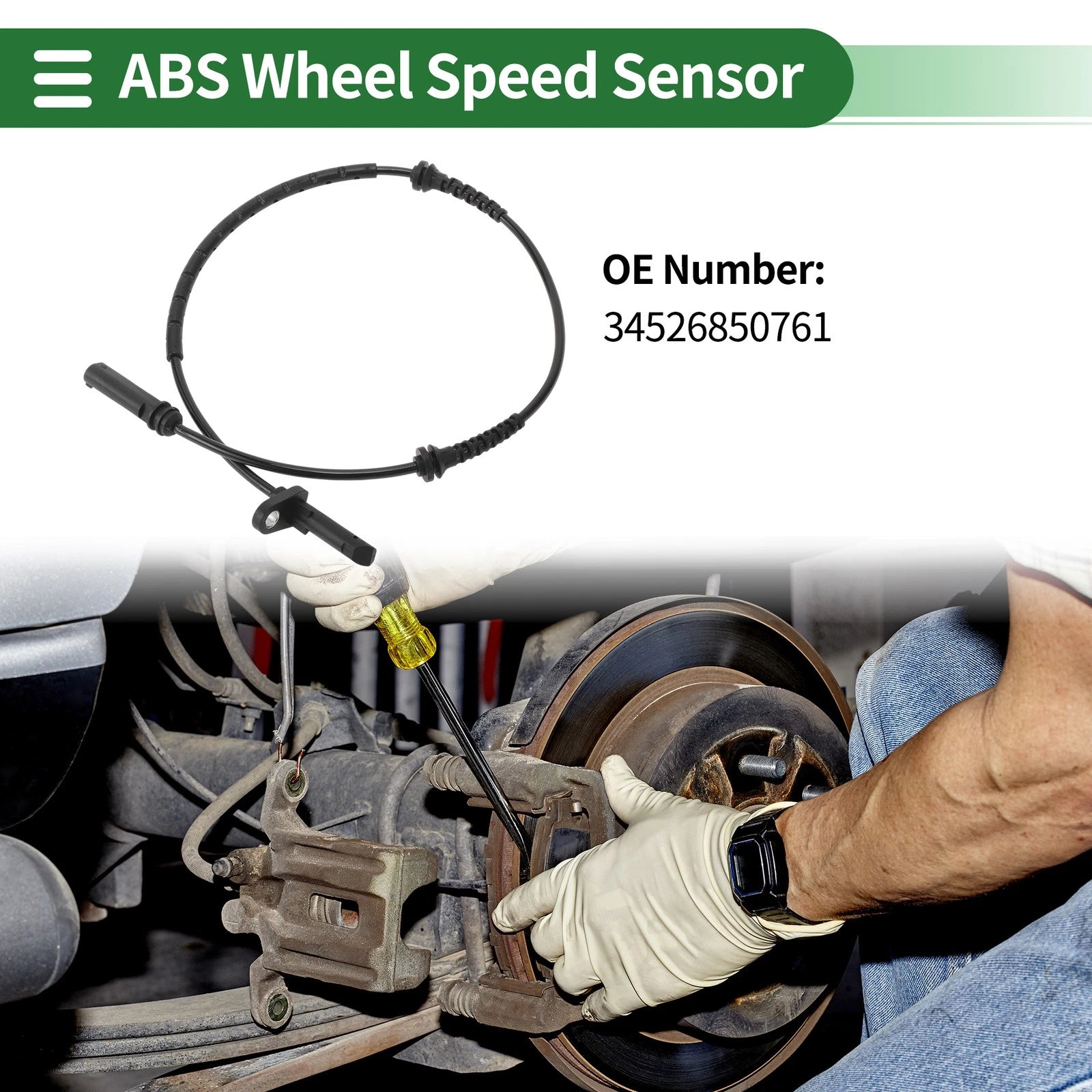 ABS Wheel Speed Sensor No. 34526850761 for BMW Mini Cooper (2013–2017)