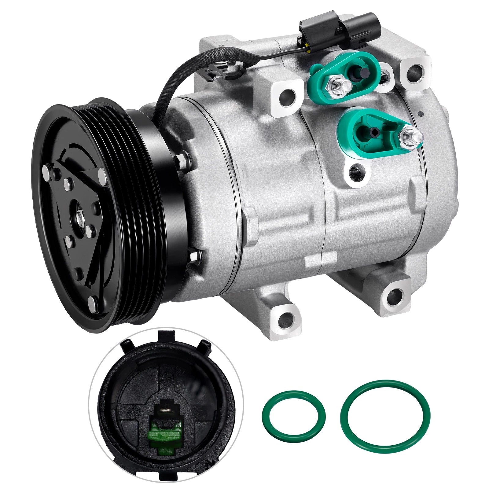 AC Compressor with Clutch for Hyundai Entourage (2007–2009) & Kia Sorento (2008–2009)