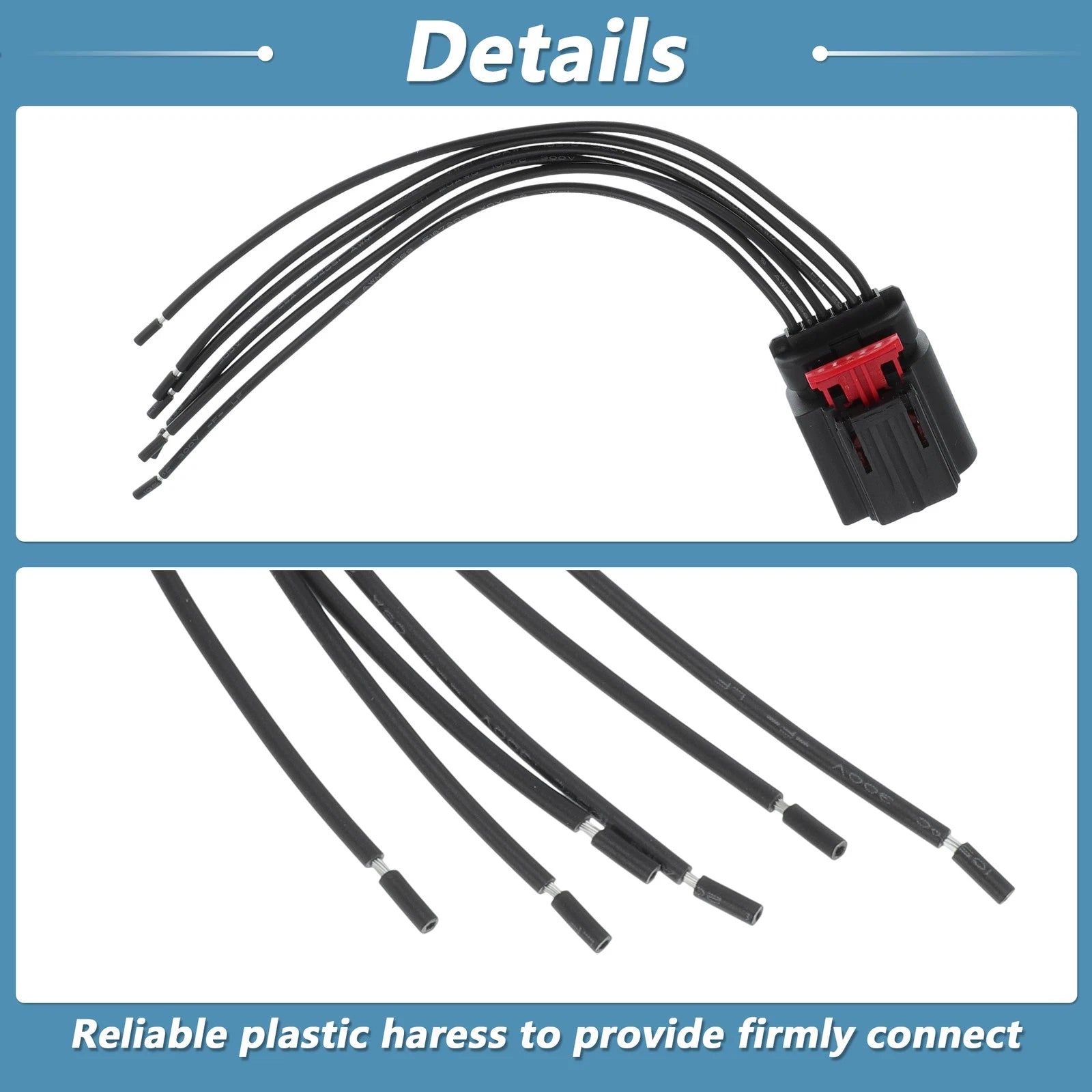 Mass Air Flow Sensor Connector Wiring Harness for Ford F150 F250 E150 E250 (1997–2021)
