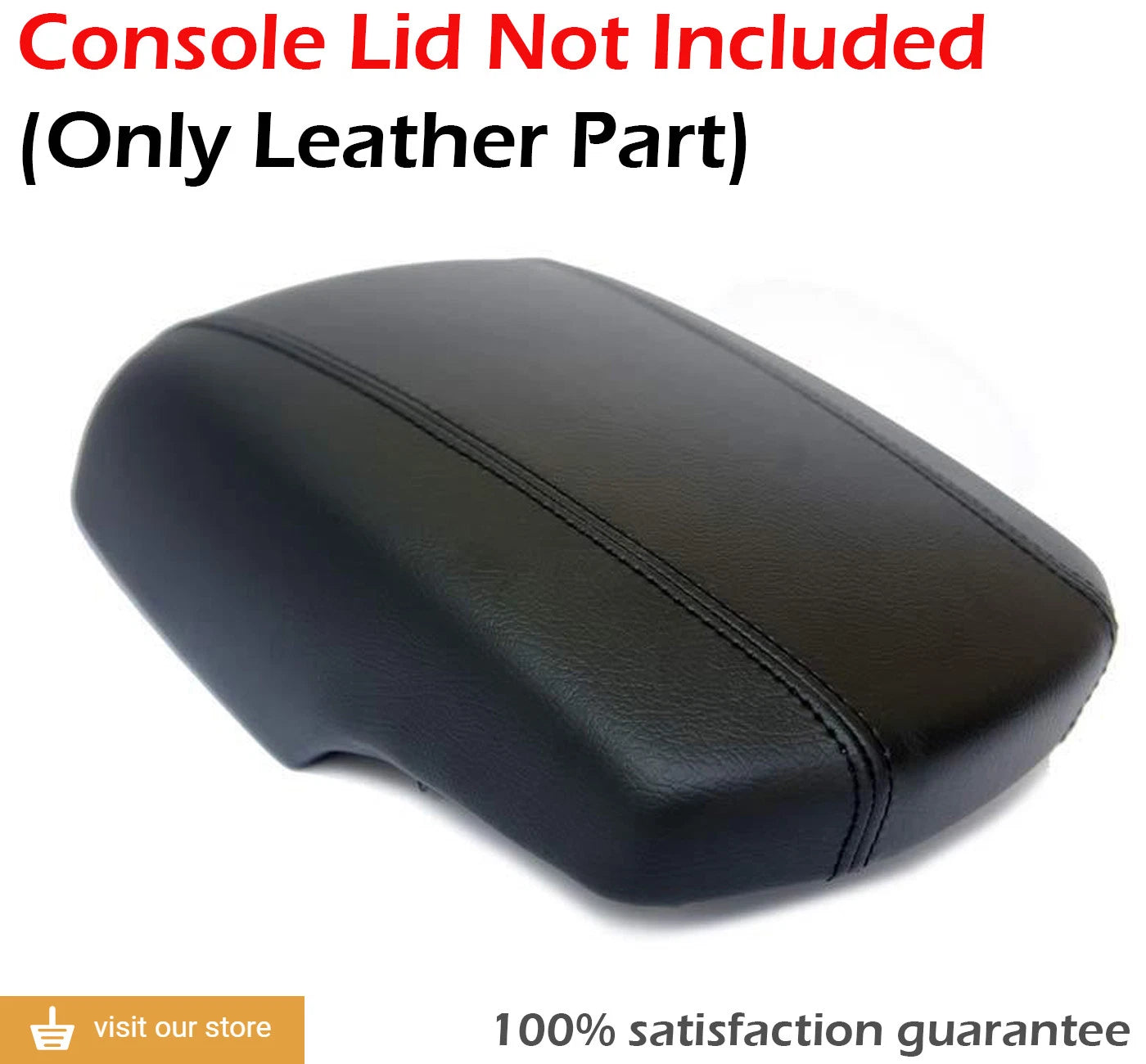 Leather Synthetic Center Console Armrest Cover for Hyundai Santa Fe (2013–2018)