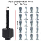 Set of 20 Rivet Head Alloy Expansion Clamps for M8 Nuts