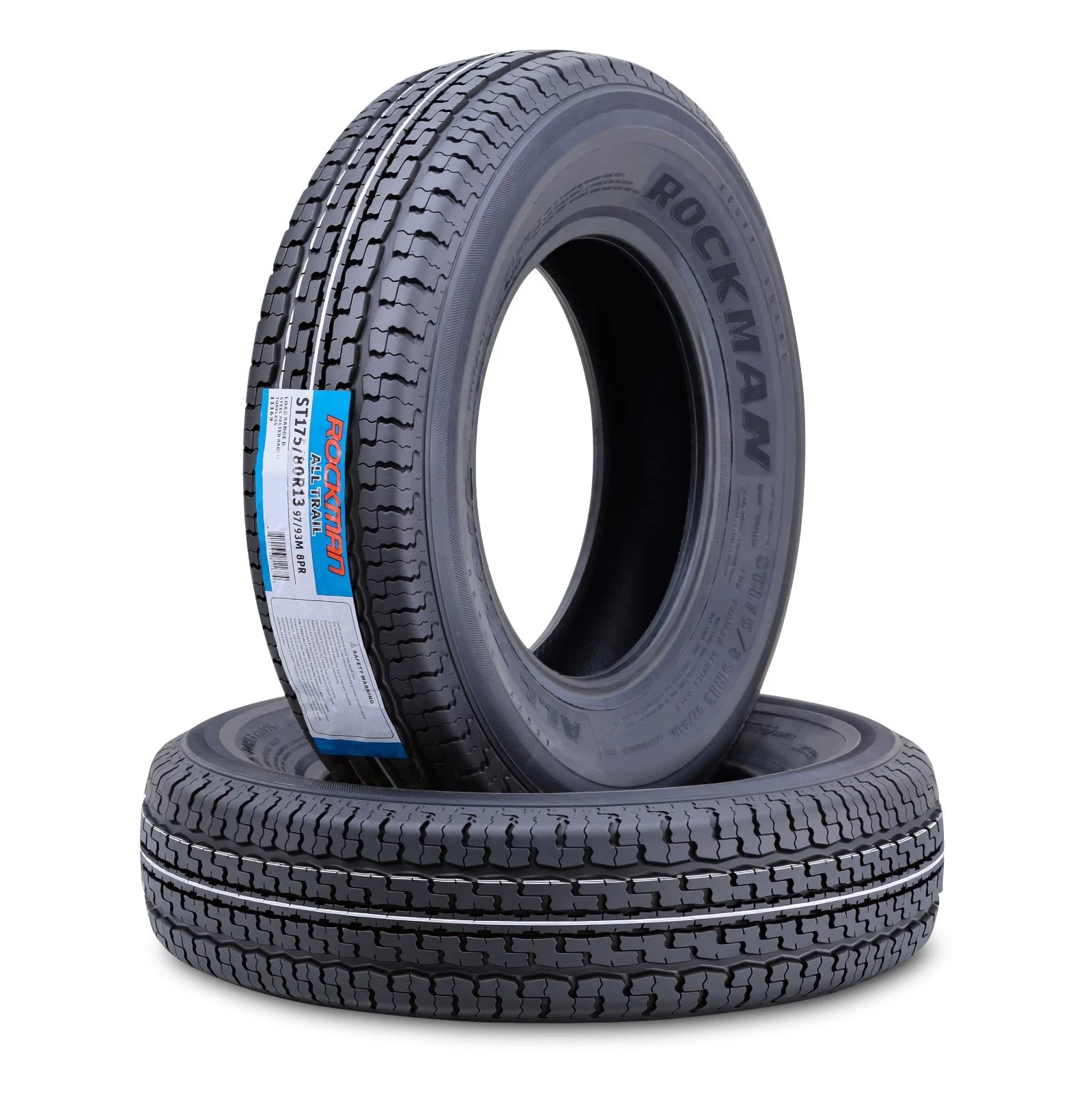 ROCKMAN ST175/80R13 8-Ply Trailer Tire Load Range D (PK2)