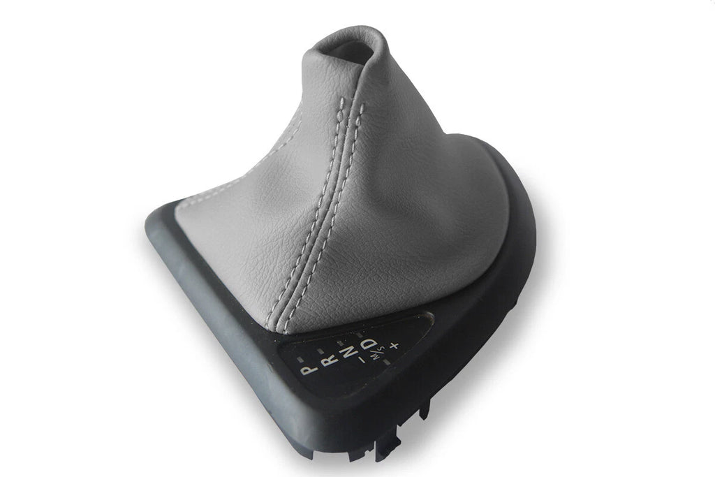 Leather Automatic Shift Boot Cover for BMW E81 E82 E87 (2004–2013) Gray