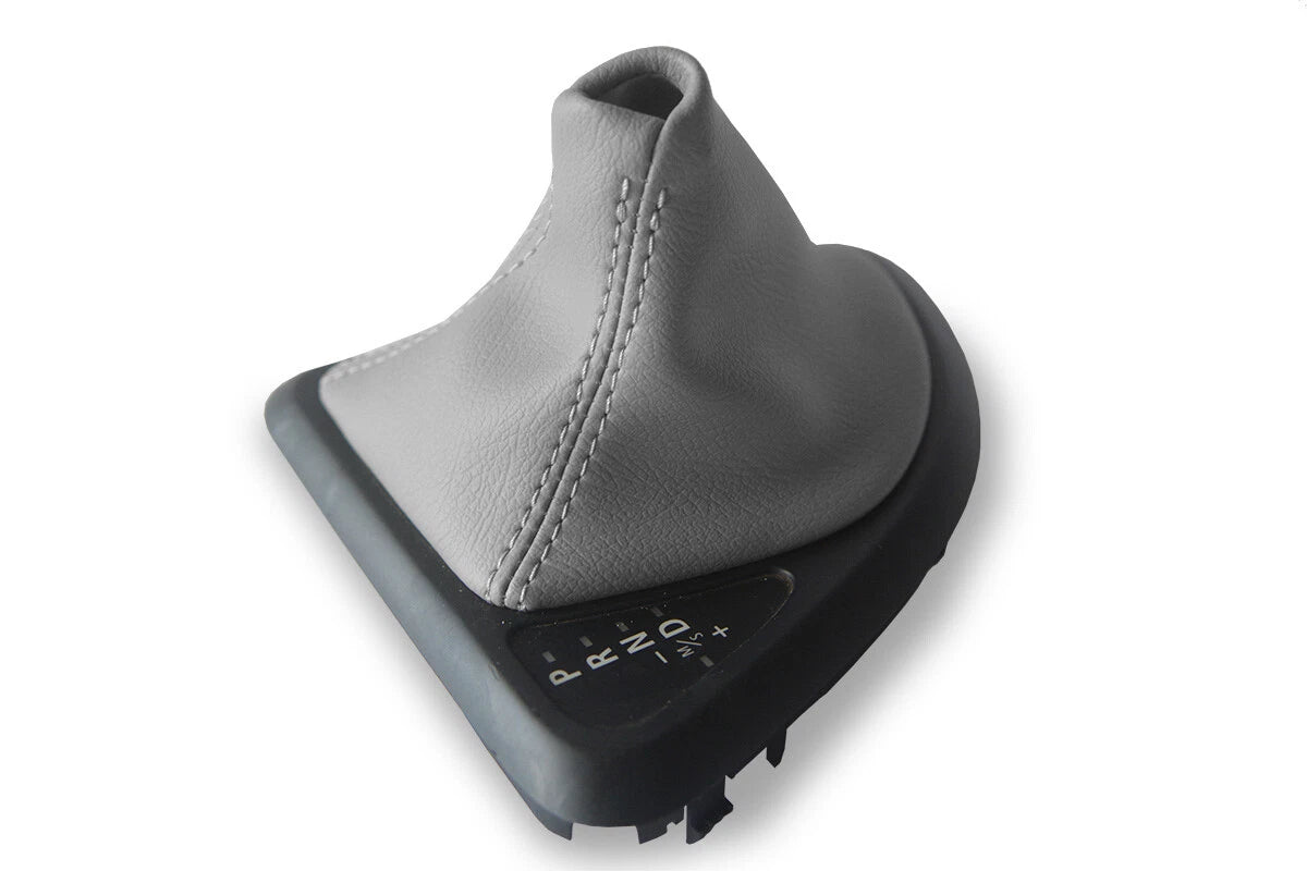 Leather Automatic Shift Boot Cover for BMW E81 E82 E87 (2004–2013) Gray