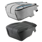 Bottom Leather Seat Cover Pair for GMC Yukon XL (2007–2012) Black
