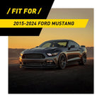 Carbon Fiber Interior Door Handle Trim Cover for Ford Mustang (2015–2019)