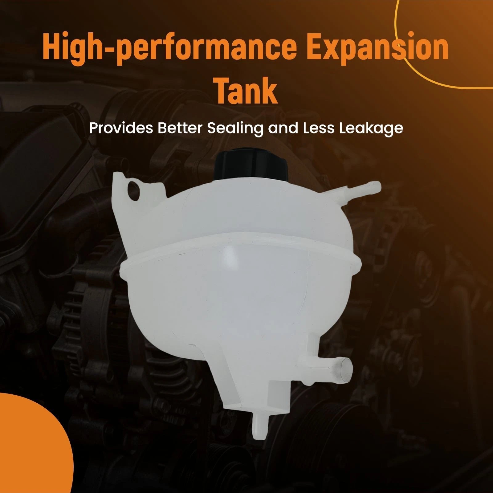 Coolant Overflow Tank with Cap for Nissan Kicks Versa (2017-2024)