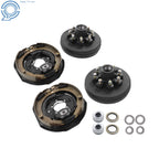 Set of 2 Trailer Hub Drum Kits for 7000lb Axle 12"x2" Electric Brakes