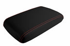 Console Lid Pull Over Cover Leather for Dodge Challenger (2008–2014) Red Stitch