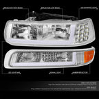 LED DRL Headlight Corner Bumper Signal Lamp for Chevy Silverado (1999–2002)