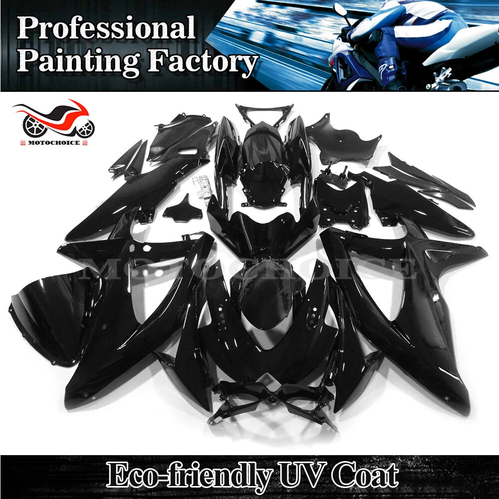 Gloss Black ABS Fairing Kit for Suzuki GSXR600 GSXR750 (2008–2010)
