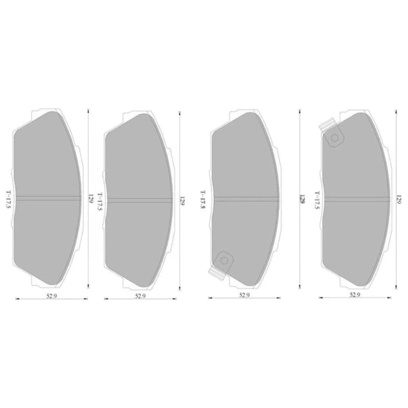 Wagner Front Brake Pad Set 2.5L 2.7L for Honda Legend KA2 KA3 KA4 (1986-1991)