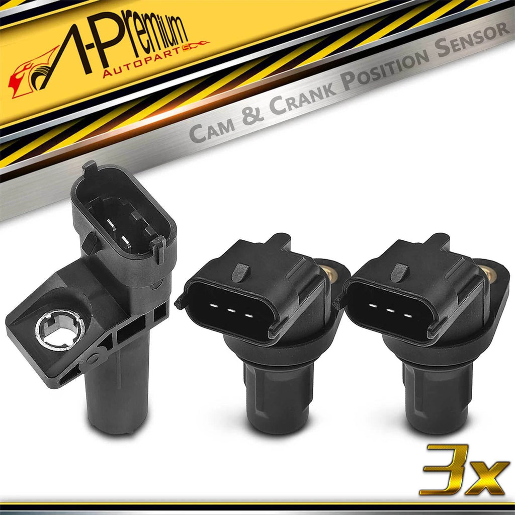 2X Camshaft Crankshaft Position Sensor for Benz C250 SL65 AMG SLK250 (2012–2015)