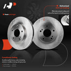 Front Disc Brake Rotors & Ceramic Pads for Nissan Maxima (1989–1999)