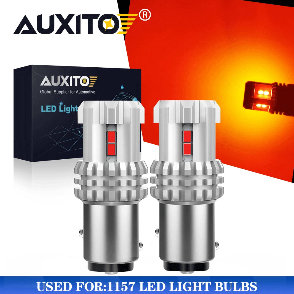 2X AUXITO 1157 LED Brake Stop Tail Light Bulbs 7528 2357 2057 for