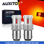 2X AUXITO 1157 LED Brake Stop Tail Light Bulbs 7528 2357 2057 for