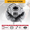 Set of 2 Front Wheel Hubs & Bearing Assembly for Cadillac Escalade ESV EXT (2007–2014)