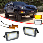 Clear Switchback Amber LED DRL Front Signal Lights for Toyota 4Runner (2003–2005)