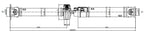 Rear Complete Driveshaft for Nissan Rogue (2008–2015) AWD 2.5L 2040mm