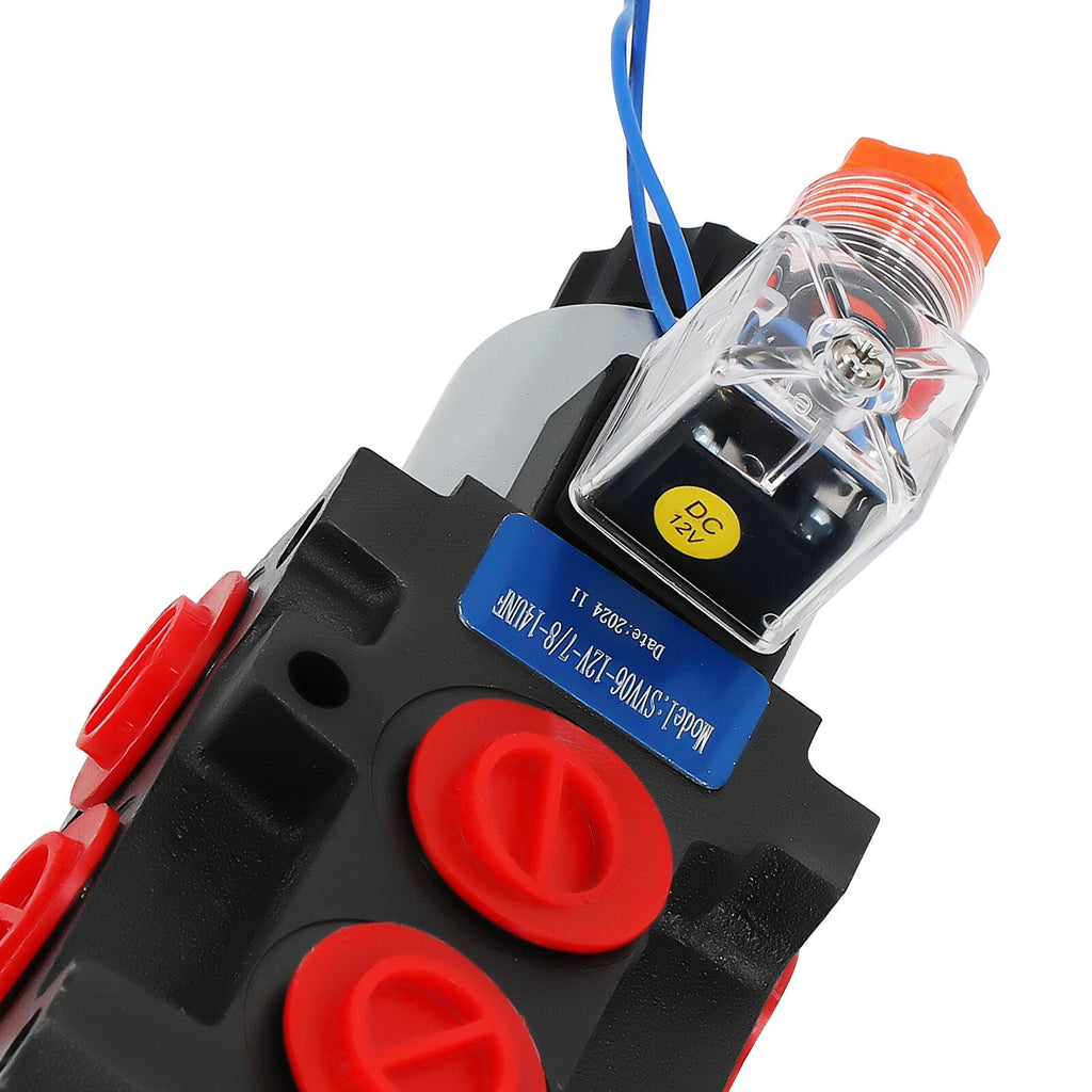 Hydraulic Directional Valve 12V DC for Industrial Applications (6 Ports)