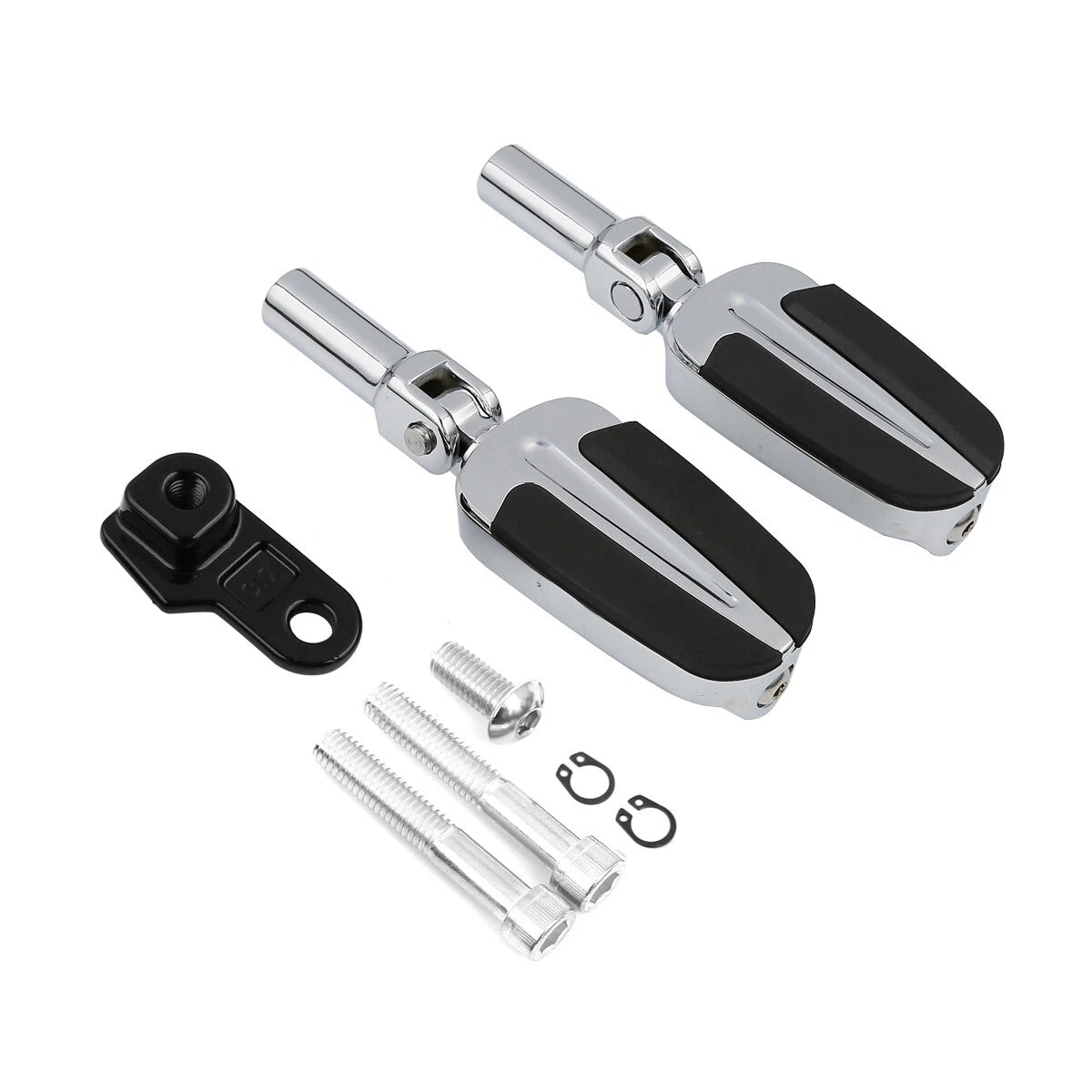 Chrome Passenger Footpeg Pedals Mount for Harley Softail Slim (2012–2017)