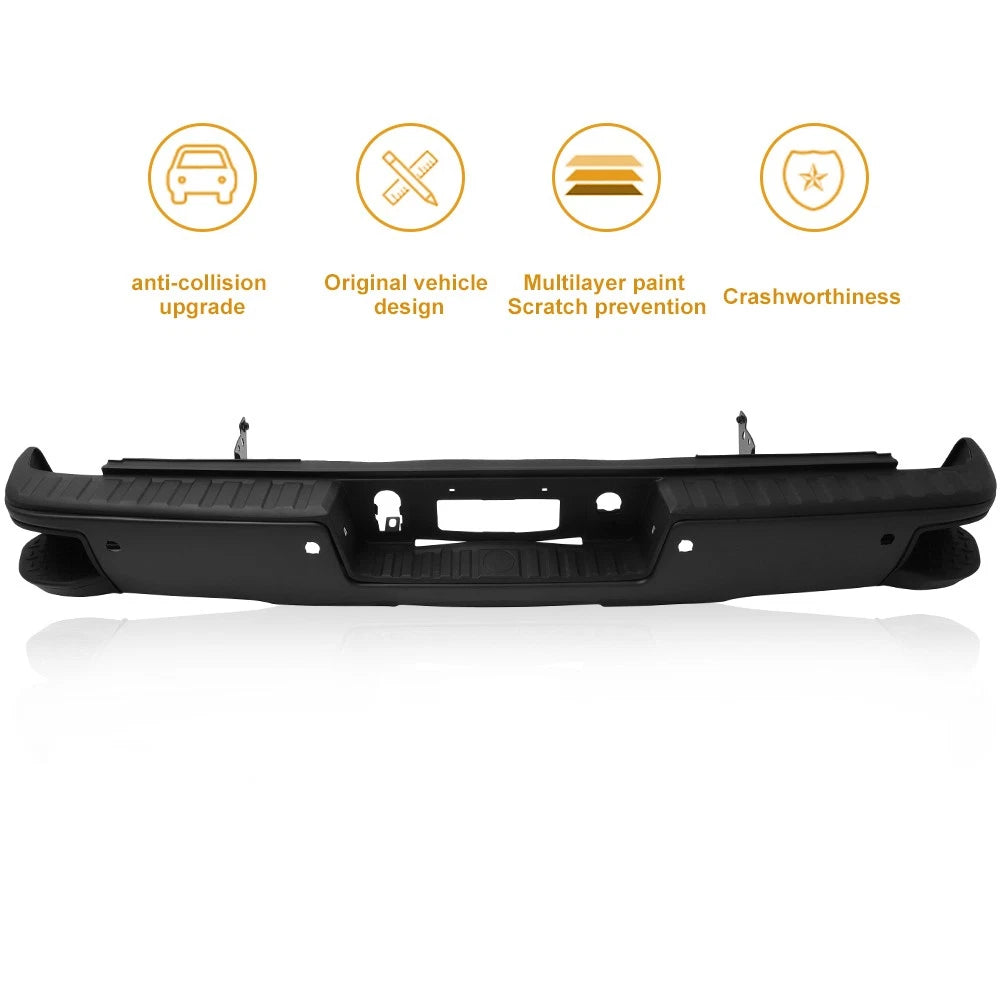 Rear Bumper Assembly for Chevy Silverado GMC Sierra 1500 (2014-2018)