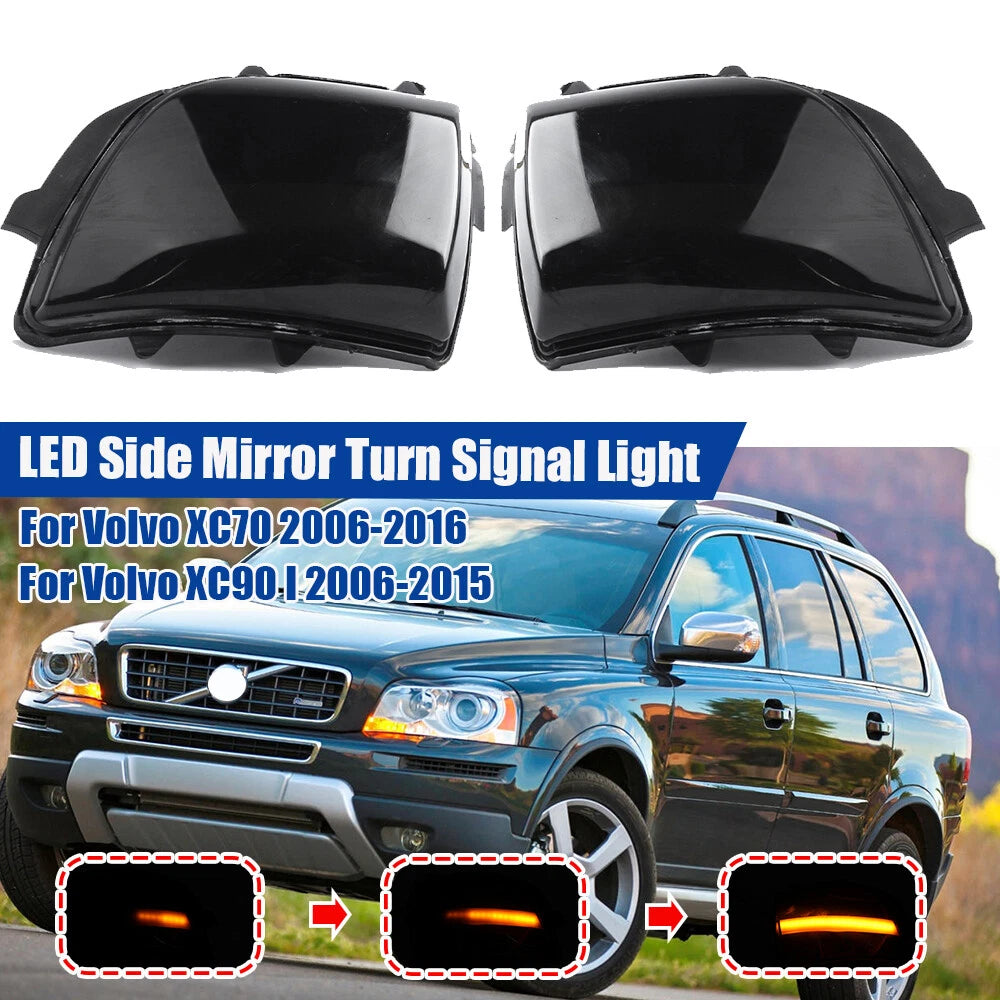 LED Turn Signal Mirror Light for Volvo XC70 (2006–2016) XC90 I (2006–2015)