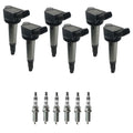 Set of 6 Ignition Coils & NGK Ruthenium Spark Plugs for Camry RAV4 Sienna (2007–2020)