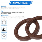 Set of 2 Oil Seal Rotary Shaft Seal FKM Rubber 42x55x7mm