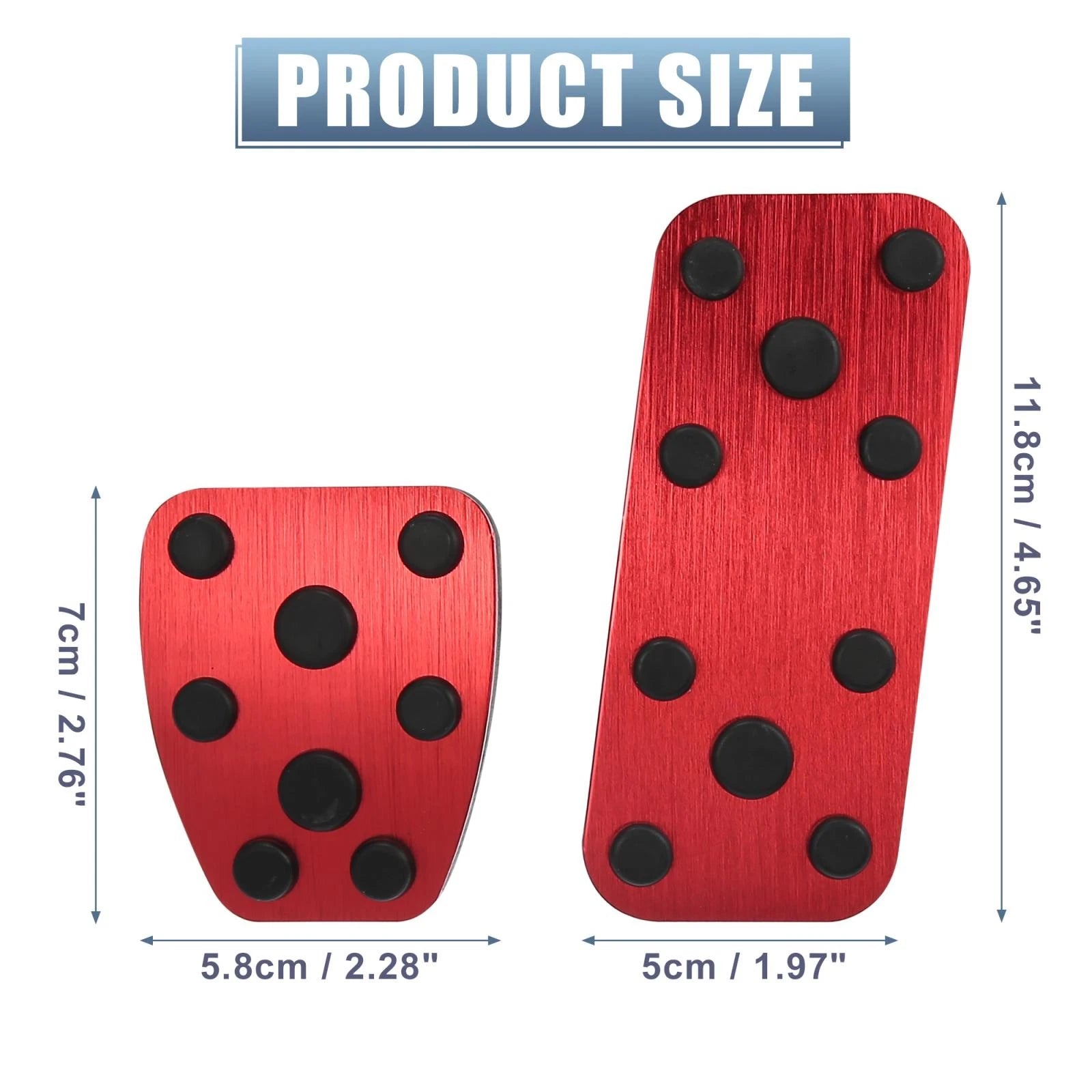 Foot Pedal Pads Gas Brake Clutch Cover Kit for Subaru Impreza Forester 