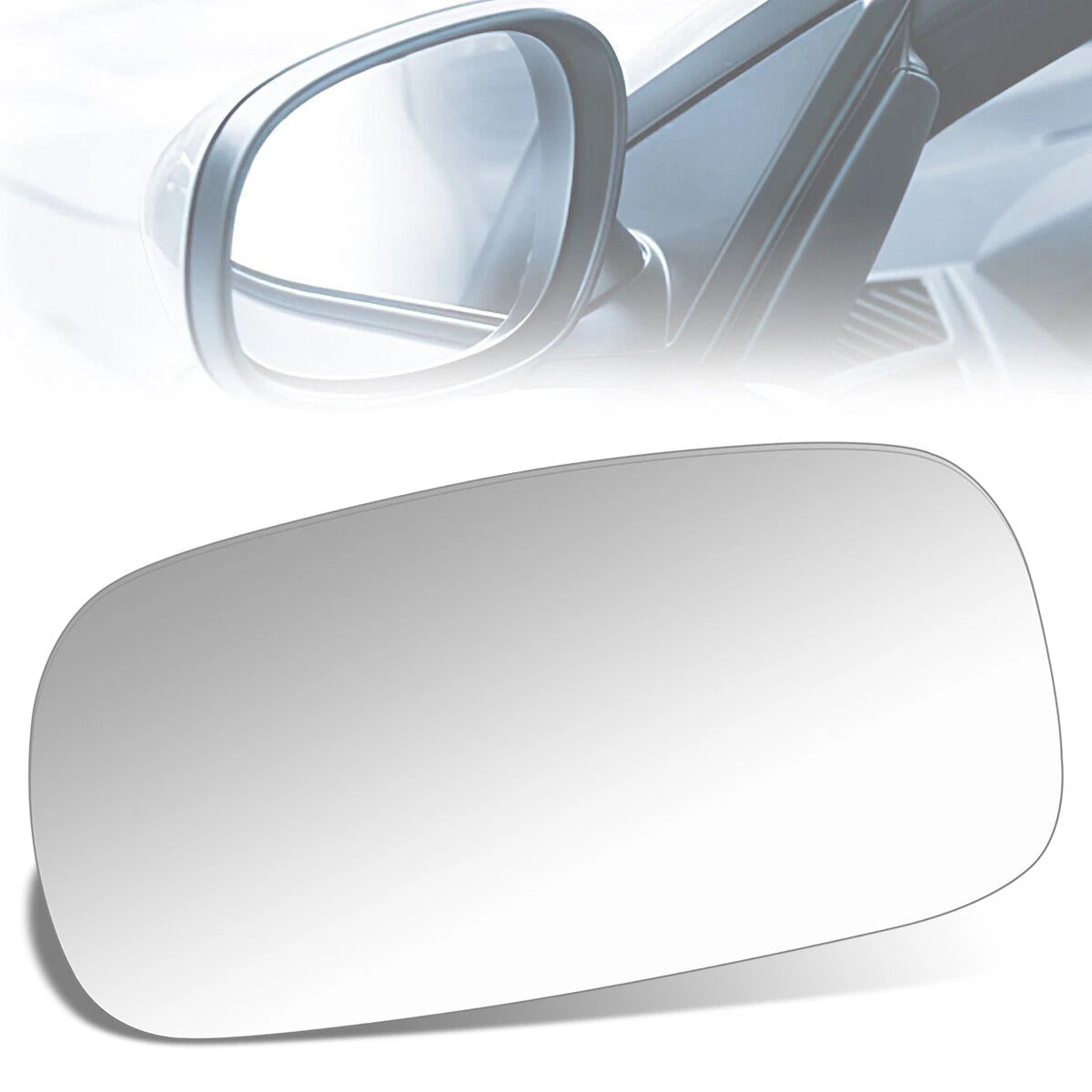 Side View Door Mirror Glass for Pontiac Bonneville (1992–1999) - Flat Lens, Left