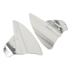 Chrome Saddle Shield Heat Deflectors for Harley Touring Road King (2009–2023)