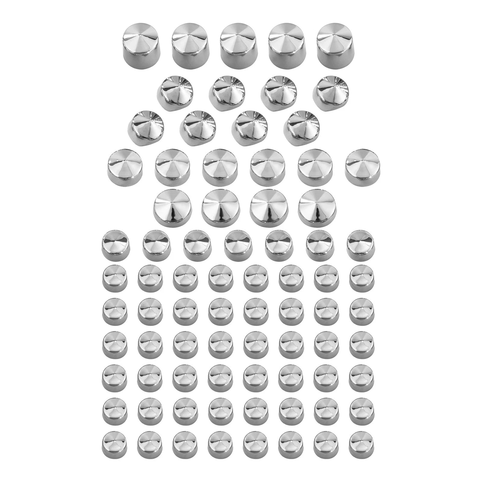 76pcs ABS Plastic Bolt Toppers Cap Cover for Harley Dyna Glide (1991–2013)