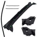 3PC Black Wiper Cowl Panel for Honda Civic 1.8L (2006–2011) 74210-SNA-A00 ABS