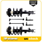 Set of 6 Front Complete Struts and Outer Tie Rods for Nissan Quest (2004–2009)