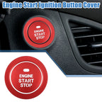 Engine Ignition Button Decal for Hyundai Sonata 2011-2014 Aluminum Red