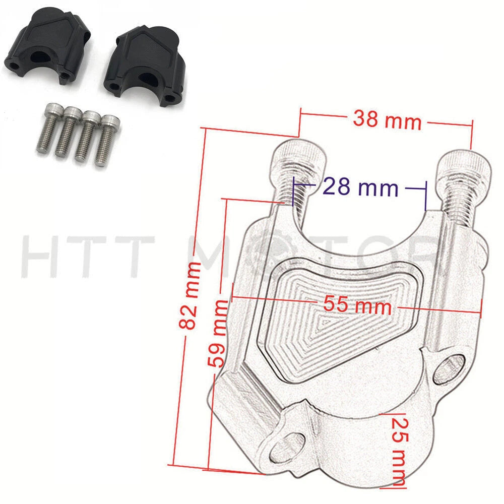 Handle Bar Clamp Riser for BMW F800GS (2008–2017)