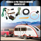 Set of 4-Pin Trailer Wiring Harness Kit for Hyundai Tucson (2010–2018)