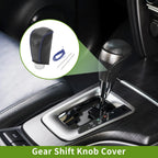 Gear Shift Knob Cover for Toyota Corolla (2009–2013) Black Carbon Fiber Blue