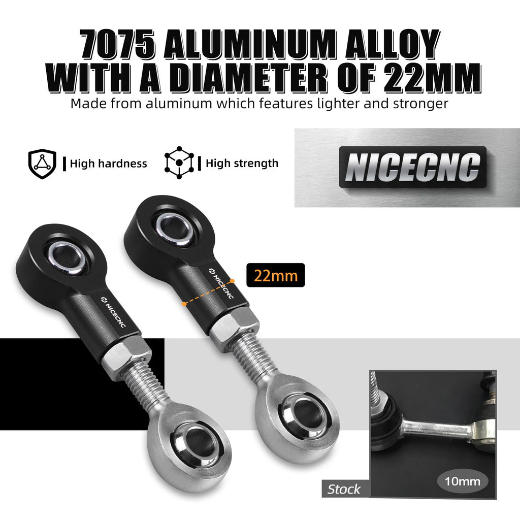 Front Sway Bar Stabilizer Link Kit for Can-Am Maverick X3 RR R (2019–2023)