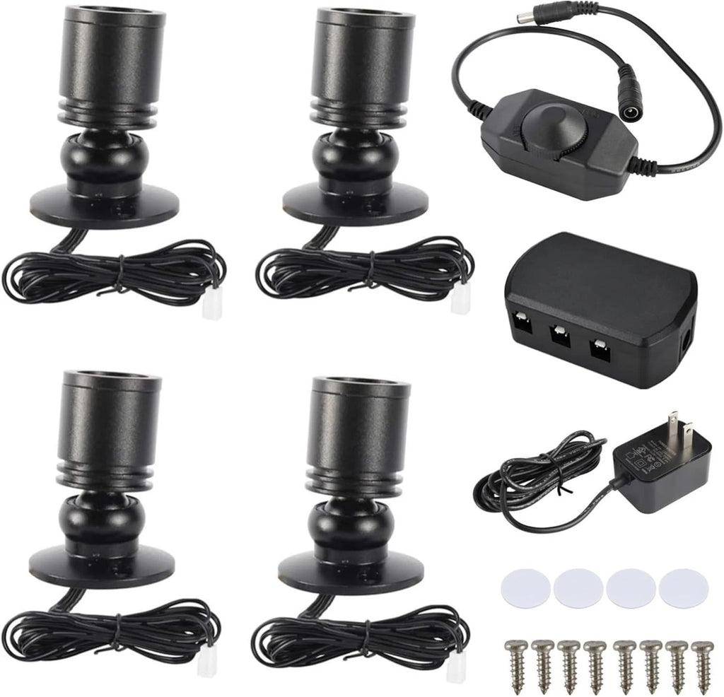 4 Pack LED Mini Spot Ceiling Lamp for Recessed Downlight Cabinet Lighting