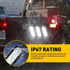 2X LED Tail Lights for Truck Trailer (Sealed 6" Oval)