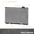 OE Replacement Aluminum Core Radiator for Toyota Highlander V6 (2004–2007) DPI-2848