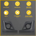 Fog Light Cover Bezel Pair for Subaru Crosstrek (2018–2020)
