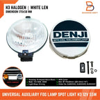 6" Denji White Fog Light Spot Lamp with Cover for Universal