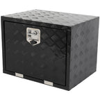 Storage Tool Box for Truck (24"X18"X18") with 2x Chains, Black