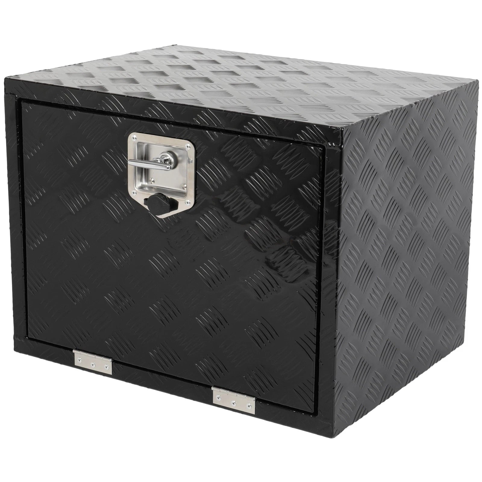 Storage Tool Box for Truck (24"X18"X18") with 2x Chains, Black