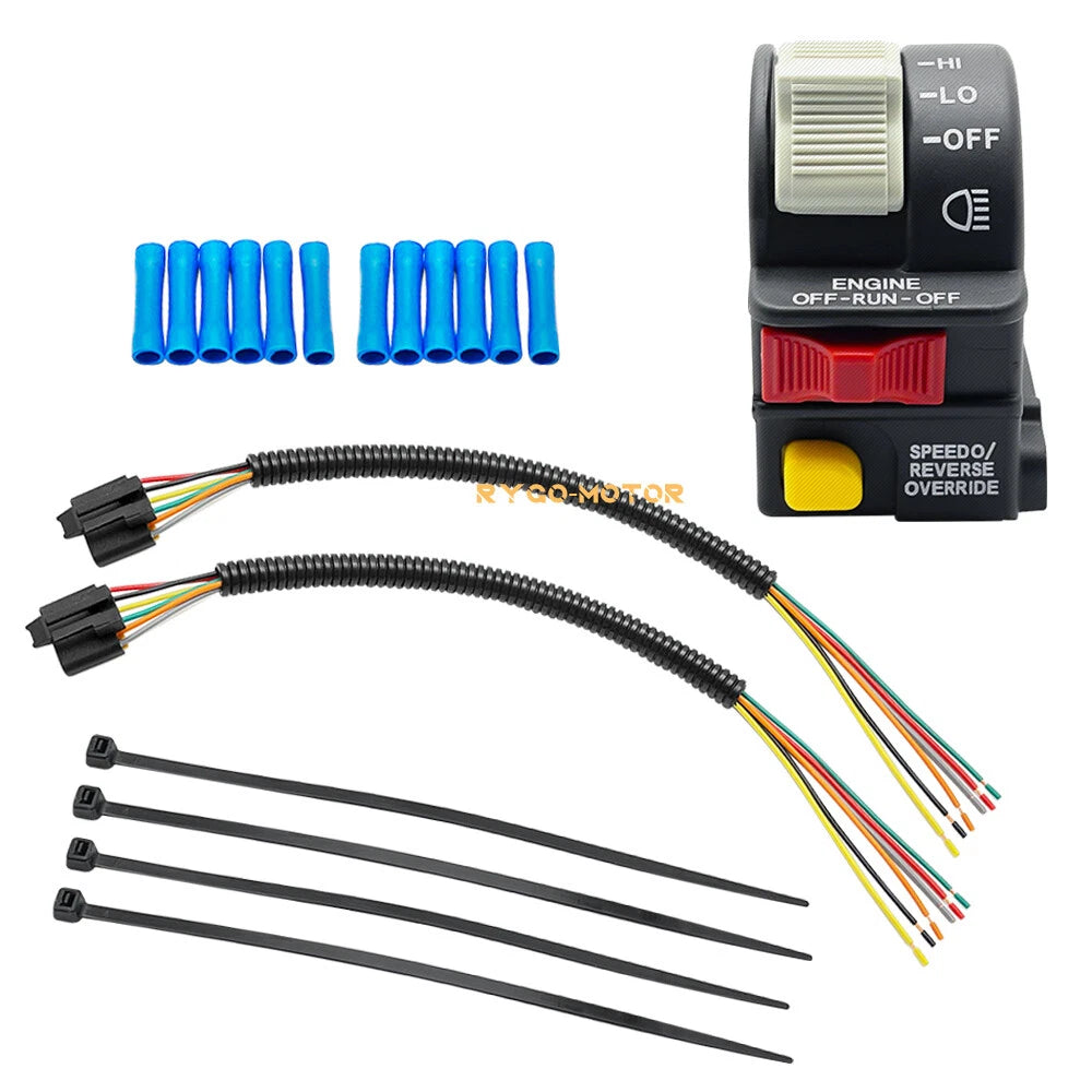 Handlebar Switch & Pigtail Harness Plug Kit for Polaris Sportsman (400-550)